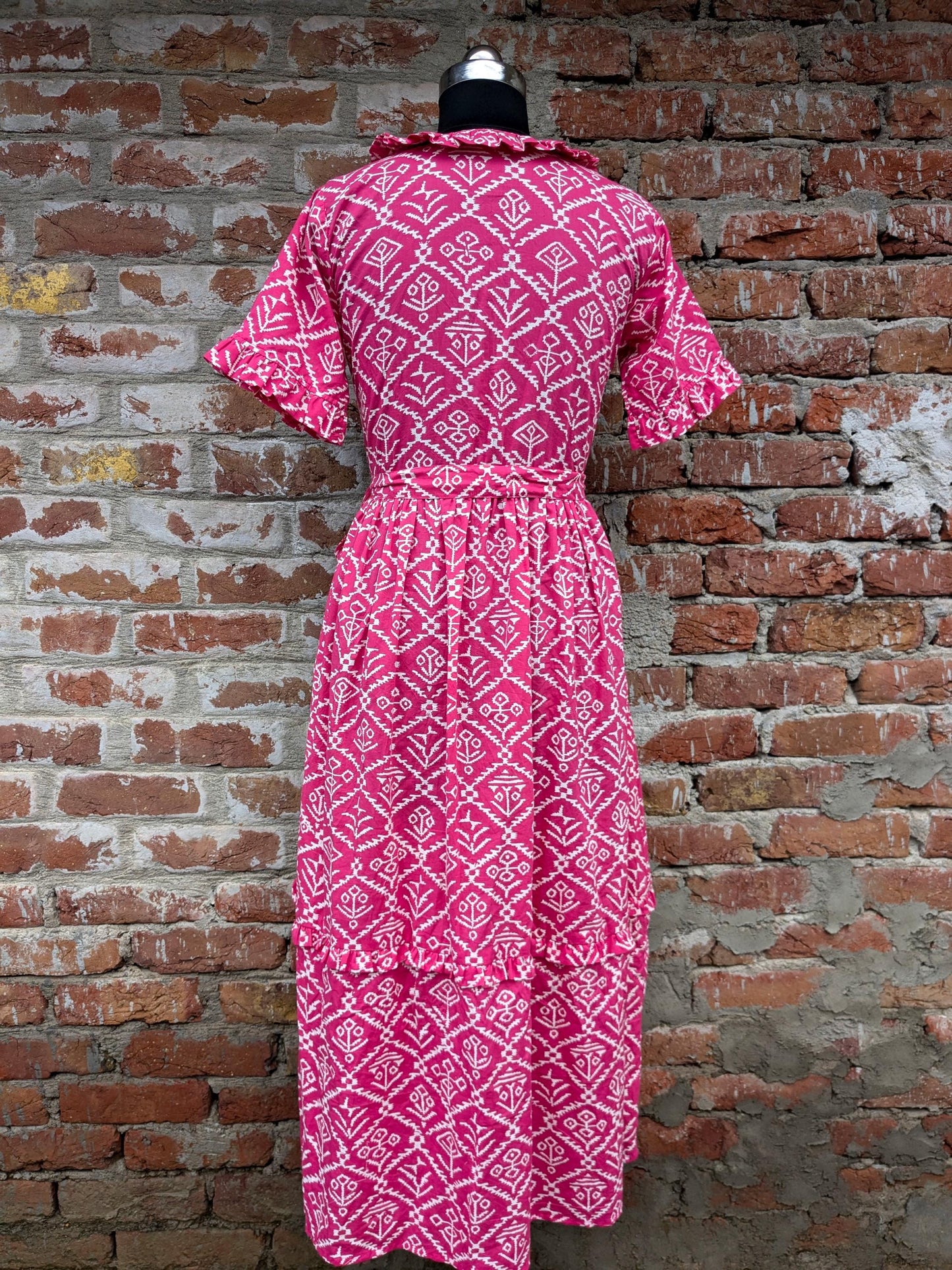 Hand Block Printed dress| Summer Dress| Cotton Dress| Floral print| Handmade| Made in India Block Print Dress, Printed Dress