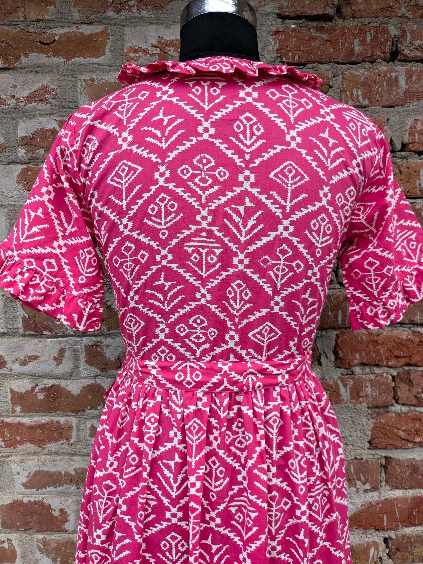 Hand Block Printed dress| Summer Dress| Cotton Dress| Floral print| Handmade| Made in India Block Print Dress, Printed Dress